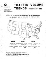 Traffic Volume Trend February 1983