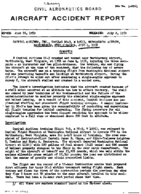 Investigation of Aircraft Accident CAPITAL AIRLINES INC MARTINSBURG WEST VIRGINIA 19580604