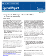 Survey Reveals Public Open to Ban on HandHeld Cell Phone Use and Texting