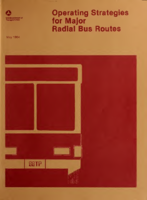 Operating Strategies for Major Radial Bus Routes