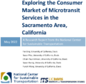 Exploring the Consumer Market of Microtransit Services in the Sacramento Area California