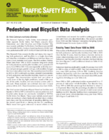 Pedestrian and Bicyclist Data Analysis Traffic Safety Facts Research Note
