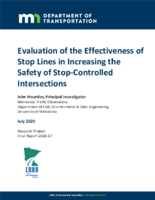 Evaluation of the Effectiveness of Stop Lines in Increasing the Safety of StopControlled Intersections