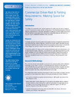 Commercial Driver Rest  Parking Requirements Making Space for Safety