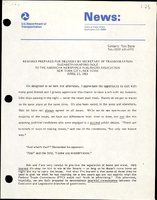 Remarks Prepared for Delivery by Secretary of Transportation Elizabeth Hanford Dole to the American Newspaper Publishers Association