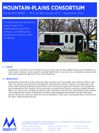 Understanding Paratransit Examining Time Inefficiencies and the Efficacy of Alternative Modes for Persons with Disability Brief