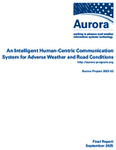 An Intelligent HumanCentric Communication System for Adverse Weather and Road Conditions