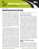 Quantifying Drowsy Driving Traffic Safety Facts Research Note