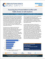 Assessing How Private Beliefs Conflict with Public Action on Safe Systems Research Brief