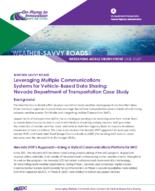 Leveraging Multiple Communications Systems for VehicleBased Data Sharing Nevada Department of Transportation Case Study