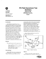 ITS Field Operational Test Summary Travlink Operational Test
