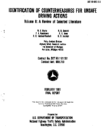 Identification of Countermeasures for Unsafe Driving Actions Volume 2 a Review of Selected Literature