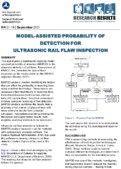 ModelAssisted Probability of Detection for Ultrasonic Rail Flaw Inspection Research Results