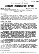 Investigation of Aircraft Accident LOCKHEED LODESTAR GLASTONBURY CONN 19541105