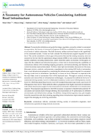 A Taxonomy for Autonomous Vehicles Considering Ambient Road Infrastructure