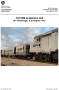 F40 CEM Locomotive and M1 Passenger Car Impact Test