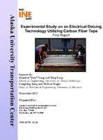 Experimental study on an electrical deicing technology utilizing carbon fiber tape