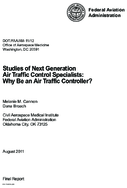 Studies of Next Generation Air Traffic Control Specialists Why Be an Air Traffic Controller
