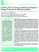 FHWA LTBP SummaryNational Changes in Bridge Practices for Reinforcing Bars