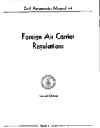 CAM 44 Foreign Air Carrier Regulations 1957