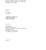 System for Processing and Analyzing WIM and AVC Data