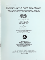 Estimating the Cost Impacts of Transit Service Contracting