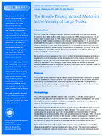 The Unsafe Driving Acts of Motorists in the Vicinity of Large Trucks