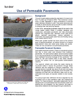 Use of Permeable Pavements Tech Brief