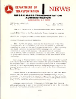 Department of Transportation News Urban Mass Transportation Administration DOT 10671
