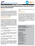 Improving Testing Requirements in Item 300 of TxDOT Standard Specifications Project Summary
