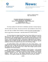 Deputy Secretary of Transportation Jim Burnley Speeches September 1985