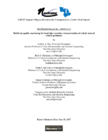 Mobile Air Quality Monitoring for Local HighResolution Characterization of VehicleSourced Criteria Pollutant