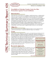 Feasibility of Tubular Fender Units for Pier Protection against Vessel Collision Technical Summary