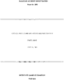 Interstate Commerce Commision Report of the Accident  Investigation Occuring on the CHICAGO ROCK ISLAND AND PACIFIC RAILROAD COMPANY PRATT KANS