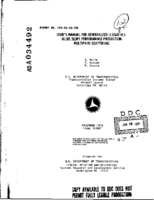 Users manual for generalized ILSGLDILS glide slope performance prediction  multipath scattering