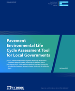 Pavement Environmental Life Cycle Assessment Tool for Local Governments