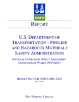 Internal Corrosion Direct Assessment Detection of Water WP 205