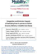 Congestion and Emission Impacts of Switching From InPerson to Online Grocery Delivery A Seattle Case Study