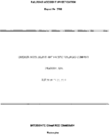 Interstate Commerce Commision Report of the Accident  Investigation Occuring on the CHICAGO ROCK ISLAND AND PACIFIC RAILROAD COMPANY PEABODY KAN