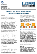 Short Line Safety Institute 2022 Systematic Review Research Results