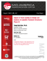 Impact of Truck Loading on Design and Analysis of Asphaltic Pavement Structures  Phase III
