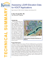 Assessing LiDAR elevation data for KDOT applications  technical summary