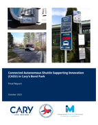 Connected Autonomous Shuttle Supporting Innovation CASSI in Carys Bond Park
