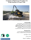 Evaluation of Maintenance Procedures for Bridge Spalling on Parapet Walls