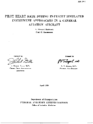 Pilot heart rate during inflight simulated instrument approaches in a general aviation aircraft