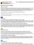 Human Environment Digest January 9 2020