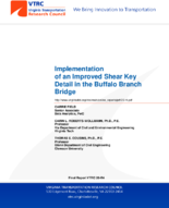 Implementation of an Improved Shear Key Detail in the Buffalo Branch Bridge
