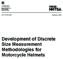 Development of Discrete Size Measurement Methodologies for Motorcycle Helmets