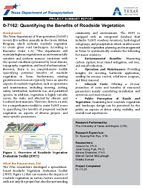 07162 Quantifying the Benefits of Roadside Vegetation