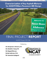 Characterization of Key Asphalt Mixtures for AASHTOware PavementME Design